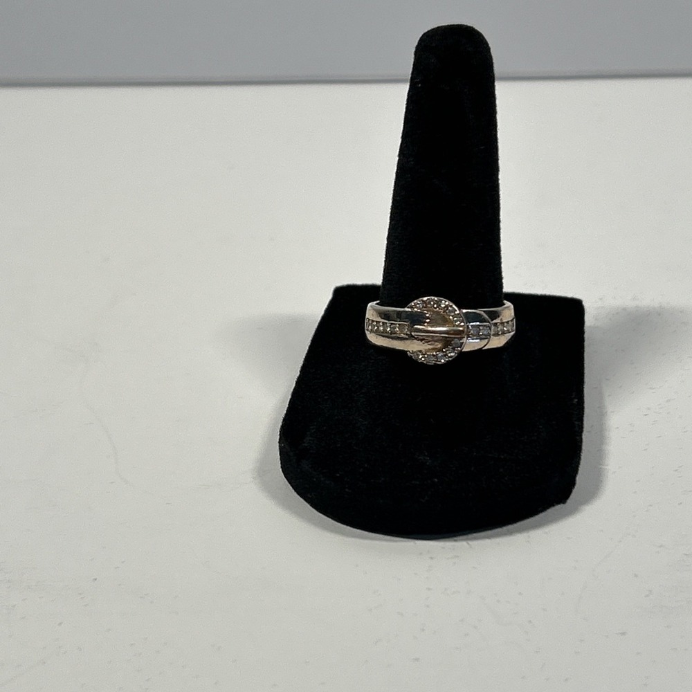 Vintage NRT Avon Ring Belt Buckle Gold Tone Size 8